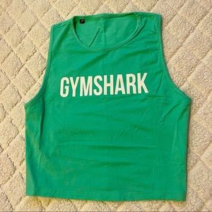 Gymshark Logo Cropped Tank Top Green